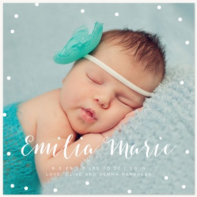 Tender Joy Baby Announcements