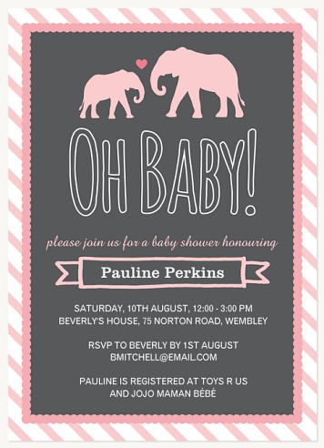 Mama & Baby Baby Shower Invites 