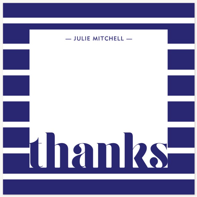 Bold Lettering Thank You Cards 