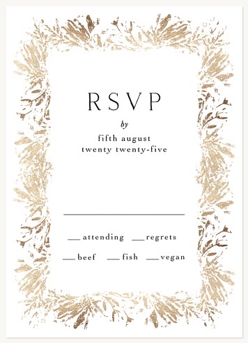Adorned Radiance Wedding RSVP Cards