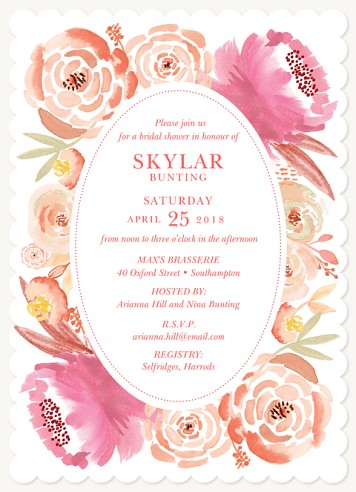 Summer in Bloom Hen Party Invitations
