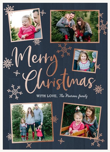 Rustic Snowflakes Christmas Cards