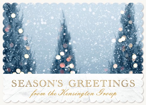 Twinkling Bokeh Christmas Cards for Business