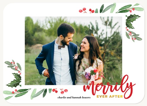 Mistletoe & Holly Christmas Cards