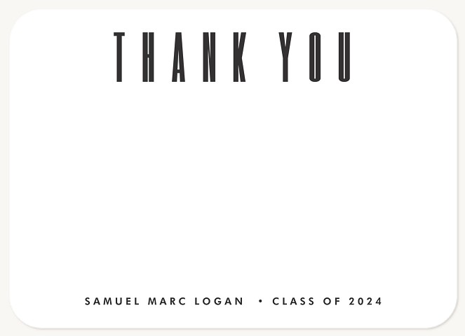 Standing Tall Graduation Thank You Cards