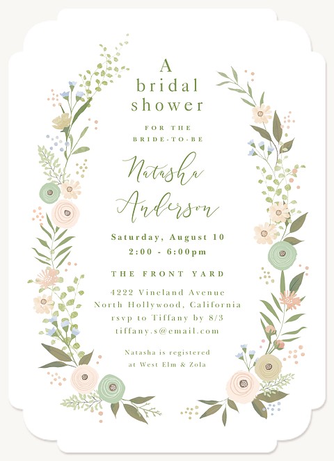 Petite Garden Bridal Shower Invitations