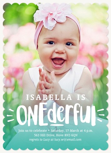 One-derful Kids Birthday Invitations