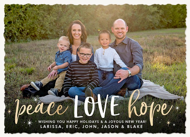 All the Love Personalized Holiday Cards