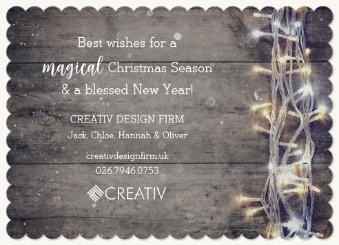Holiday Lights Christmas Cards for Business