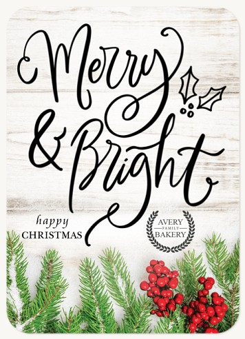 Woodland Farmhouse Christmas Cards for Business