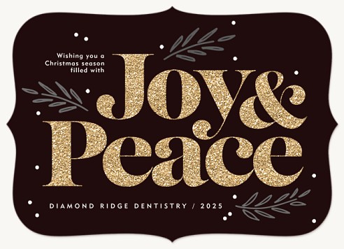 Boldest Glitter Christmas Cards for Business