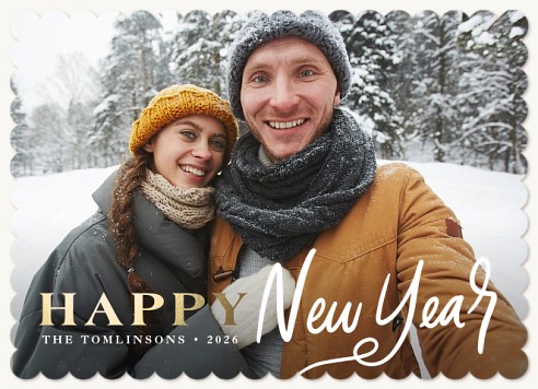 Golden Greetings Christmas Cards