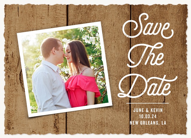 Rustic Siding Save the Date Cards