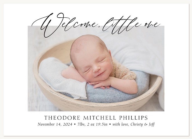 Welcomed Baby Announcements