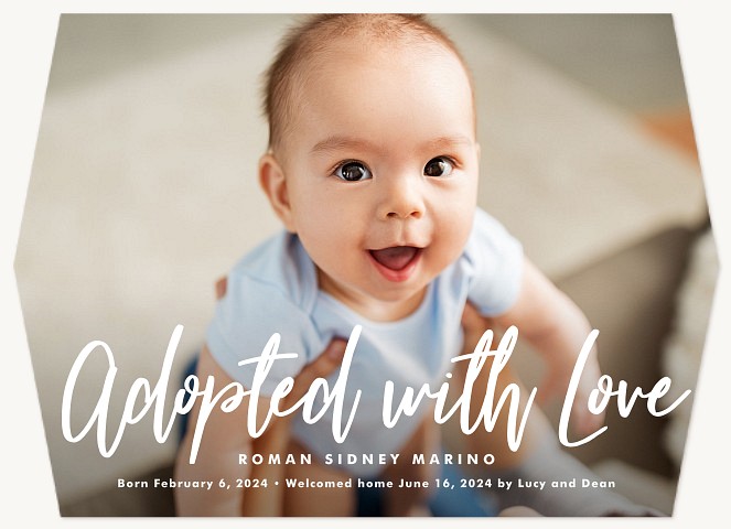 Lovely Adoption Baby Announcements