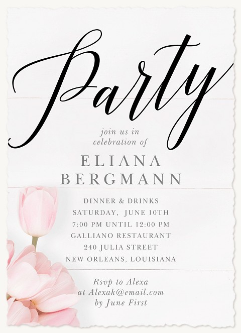 Rustic Bohemia Dinner & Cocktail Party Invitations