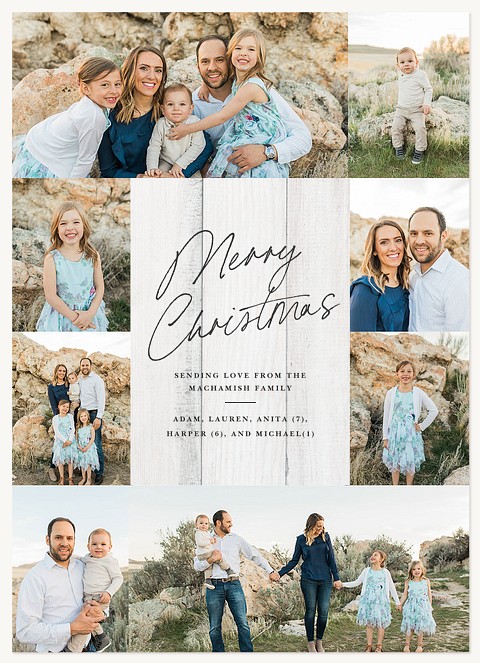 Modern Barn Personalized Holiday Cards