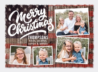 Patriotic Christmas Card