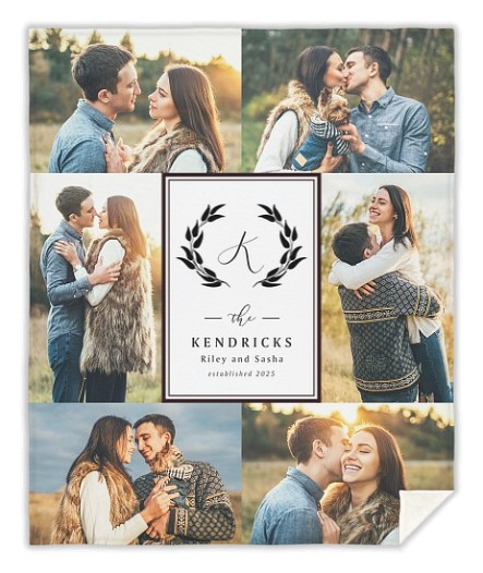 Photo Border Custom Blankets Photo Border Custom Blankets