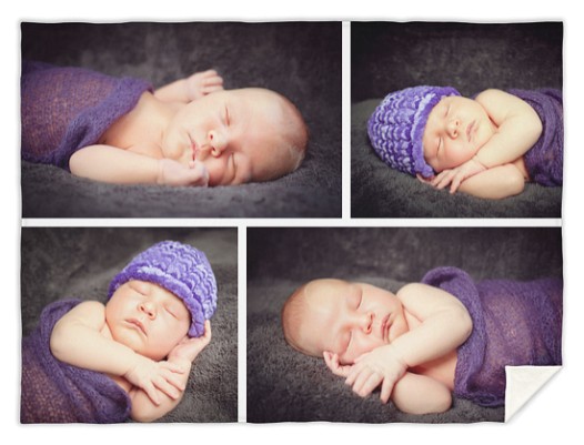 Four Photo Collage Custom Blankets Four Photo Collage Custom Blankets