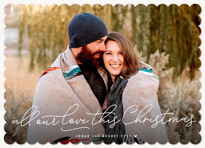 Our Love Personalized Holiday Cards