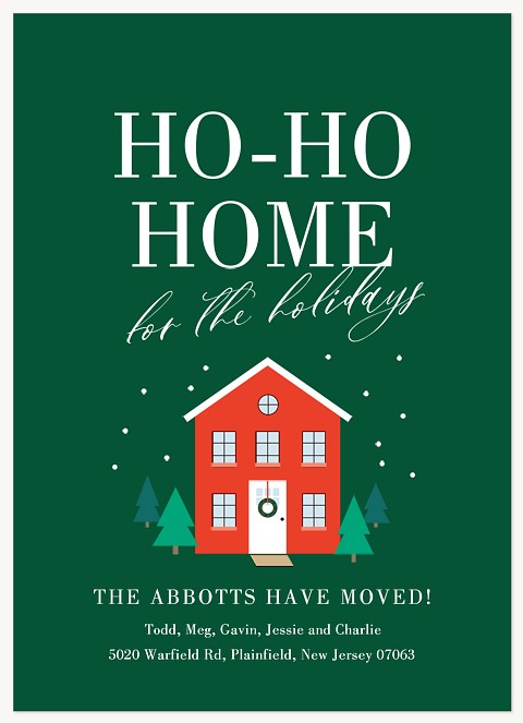 Ho-Ho-Home Personalized Holiday Cards