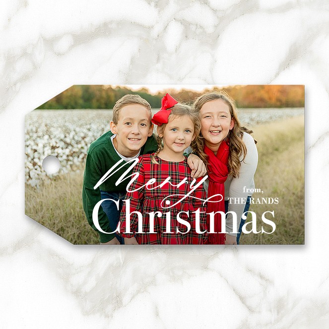 Traditional Christmas Custom Gift Tags