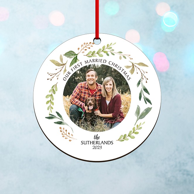 Wreath Of Love Personalized Ornaments