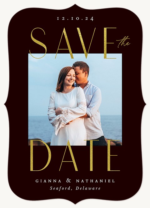 Shining Statement Save the Date Cards