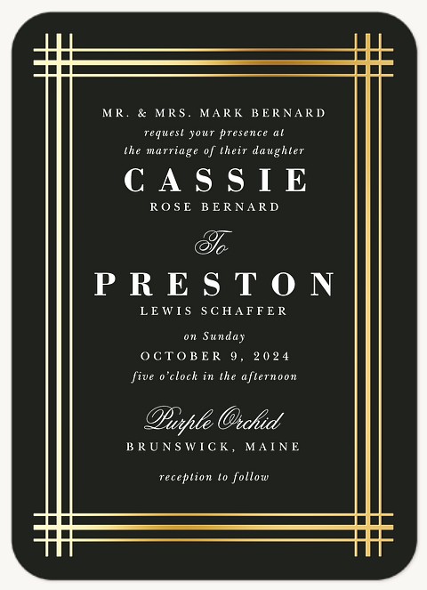 Classic Frame Wedding Invitations