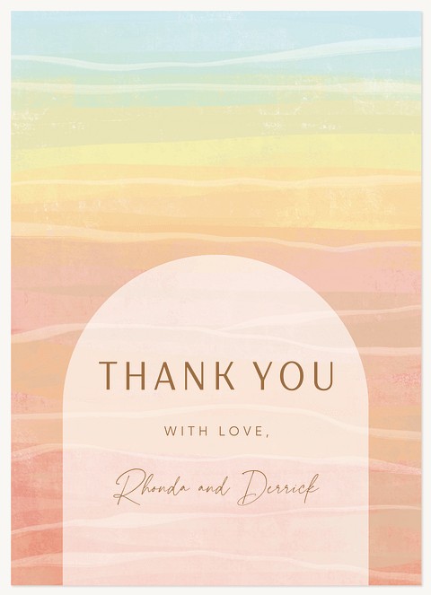 Sand Strata Thank You Cards 