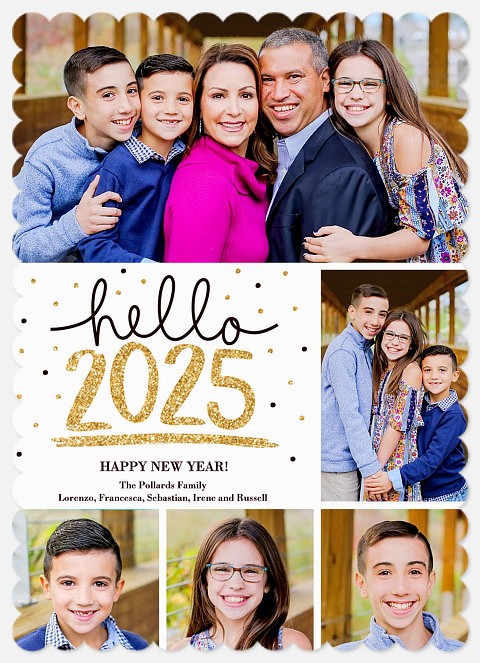 Hello Sparkle Holiday Photo Cards