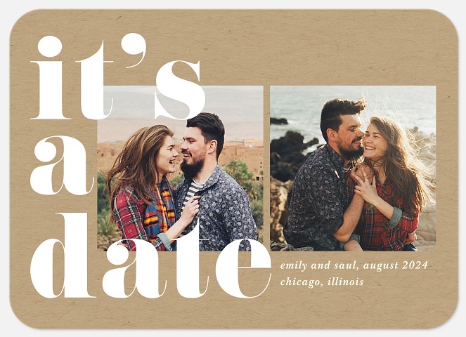 It's a Date Save the Date Photo Cards