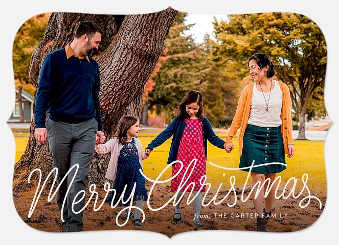 Handwritten Merry Holiday Photo Cards