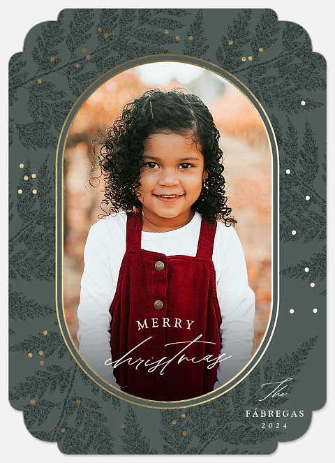 Fanciful Ferns Holiday Photo Cards