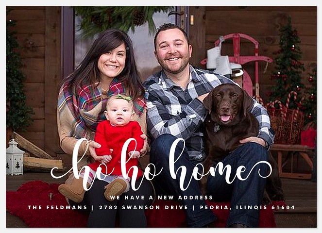 Ho Ho Home Holiday Photo Cards