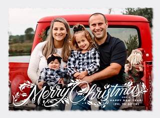 Holly Flourishes Card