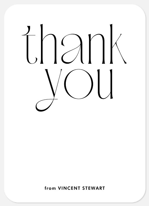 Simple Overlay Thank You Thank You Cards 