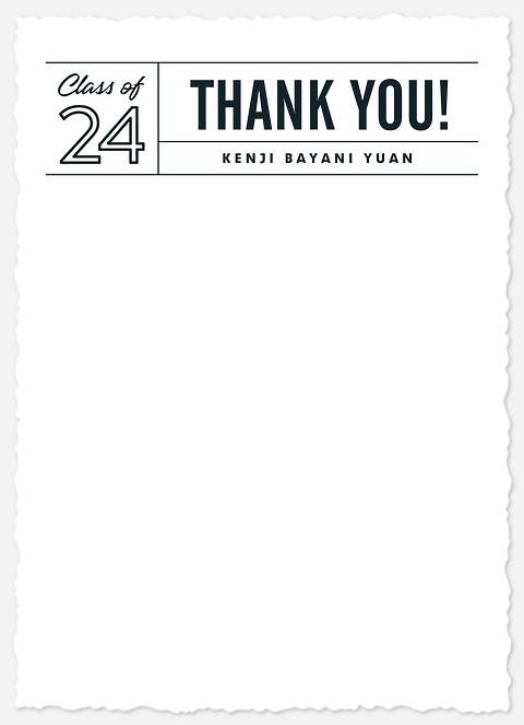 Refined Lines Thank You Cards 