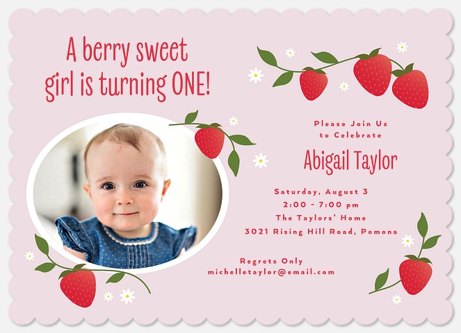 Berry Sweet Kids' Birthday Invitations