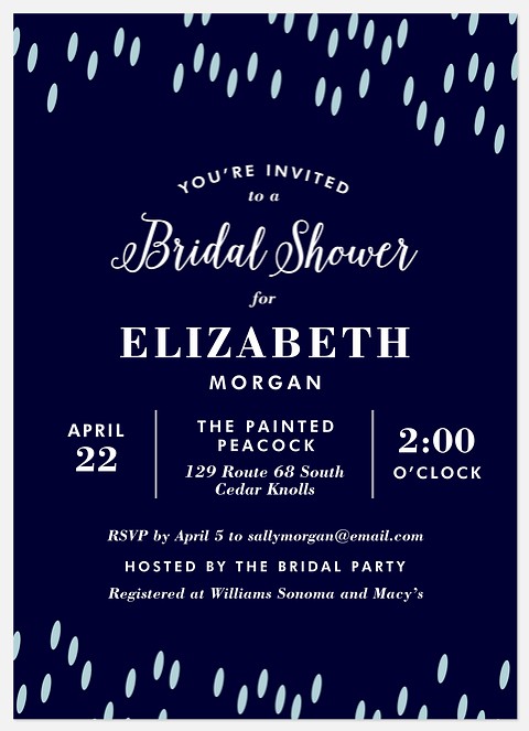 Spring Showers Bridal Shower Invitations