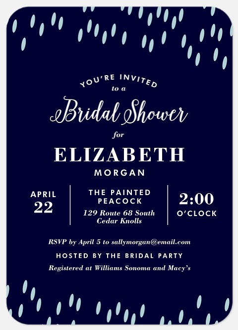 Spring Showers Bridal Shower Invitations