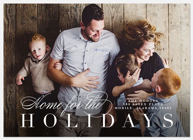 Holidays at Home Holiday Photo Cards