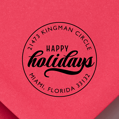Happy Holidays Self-Inking Stamp