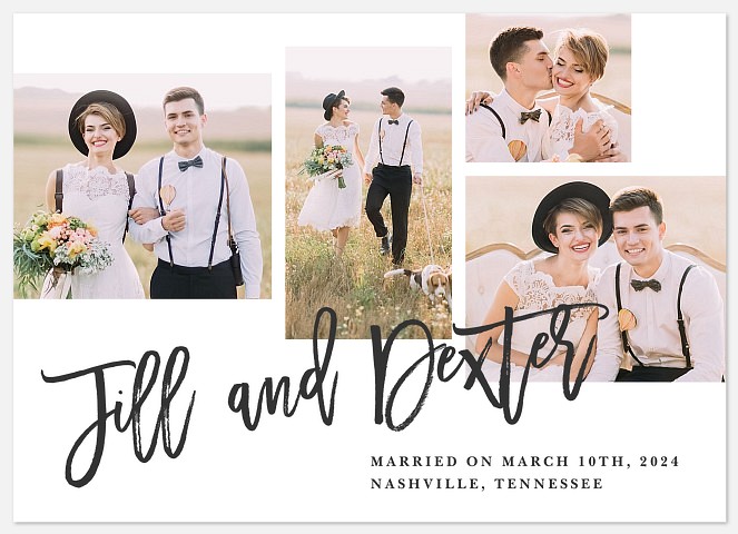 Modern Couple Wedding Announcements