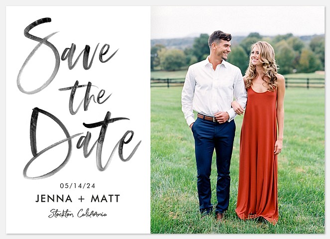 Boho Vibes Save the Date Photo Cards