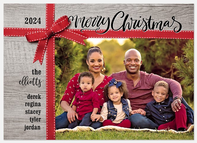 Gift Wrapped Holiday Photo Cards