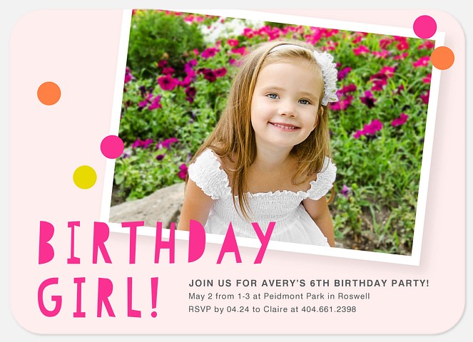 Snapshot Memory Kids' Birthday Invitations