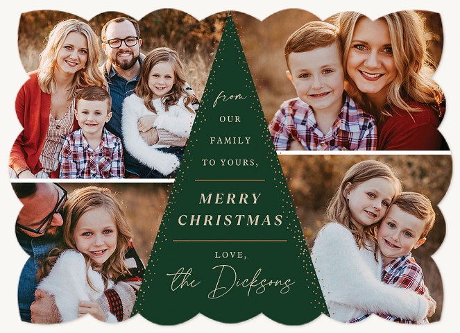 Christmas Tree Personalized Holiday Cards