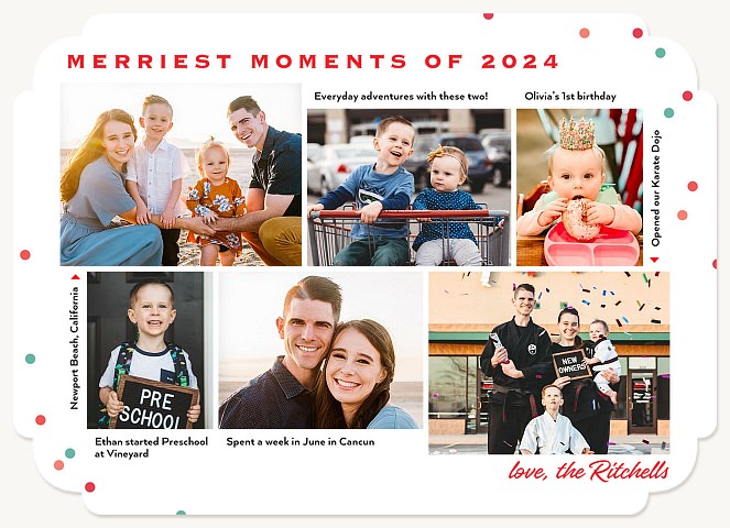 Merriest Moments Personalized Holiday Cards